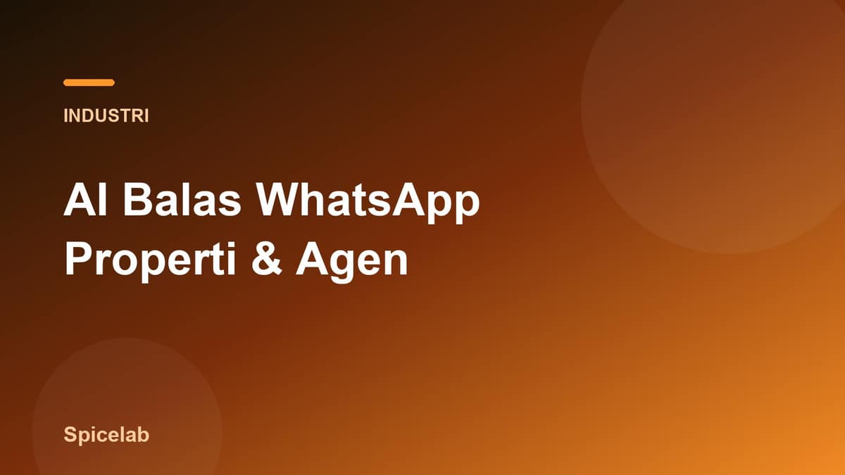 Ilustrasi artikel: AI Balas WhatsApp untuk Agen Properti & Developer: Tangkap Lead Tanpa Ghosting