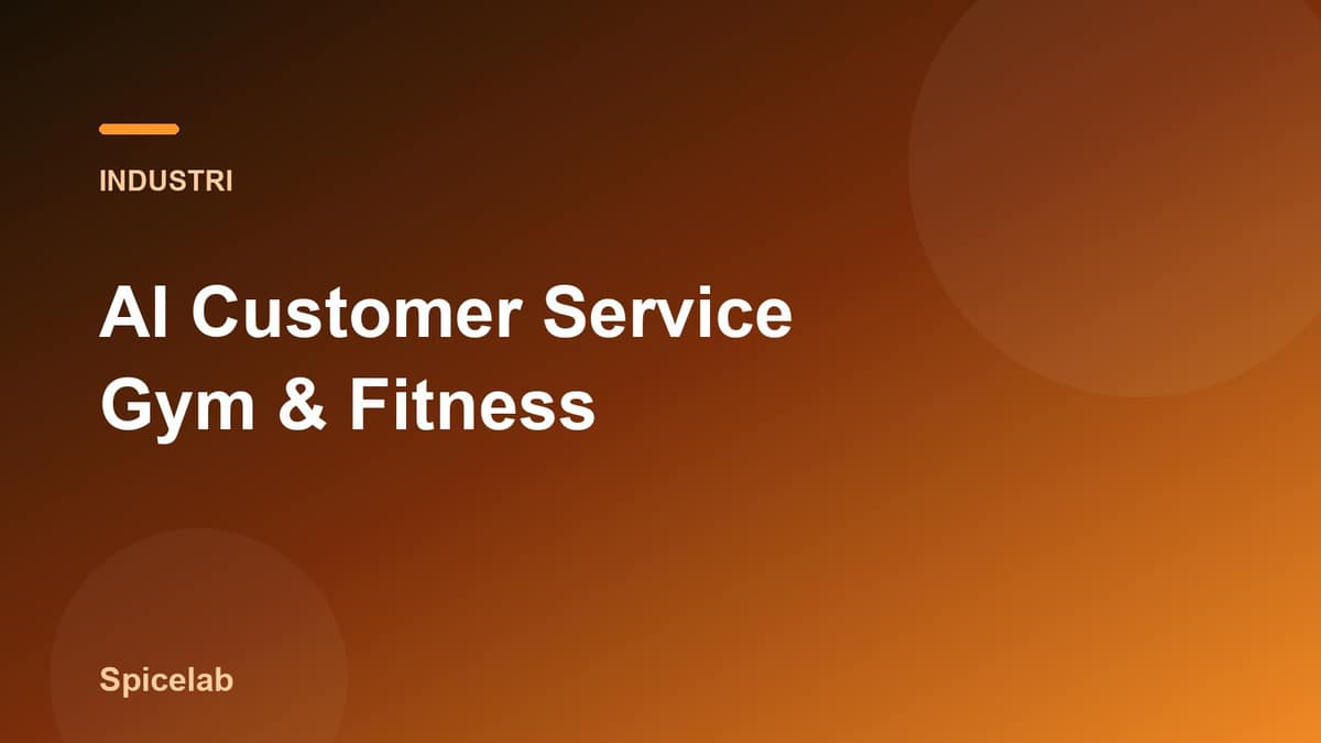 Ilustrasi artikel: AI Customer Service untuk Gym & Studio Fitness: Konversi Trial, Tekan Churn Membership