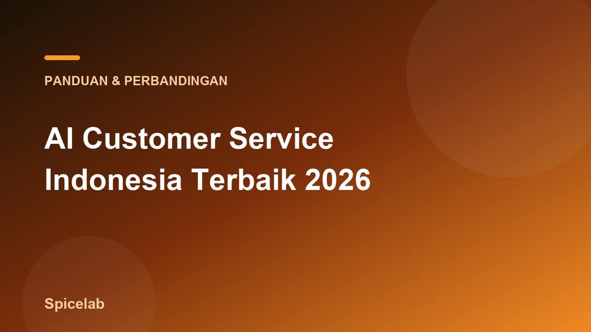 Ilustrasi artikel: AI Customer Service Indonesia Terbaik 2026: Perbandingan Lengkap & Cara Memilih