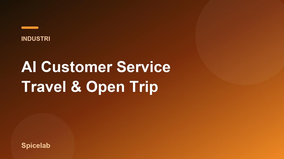 Ilustrasi artikel: AI Customer Service untuk Travel Agent & Open Trip: Balas Cepat, Closing Lebih Banyak