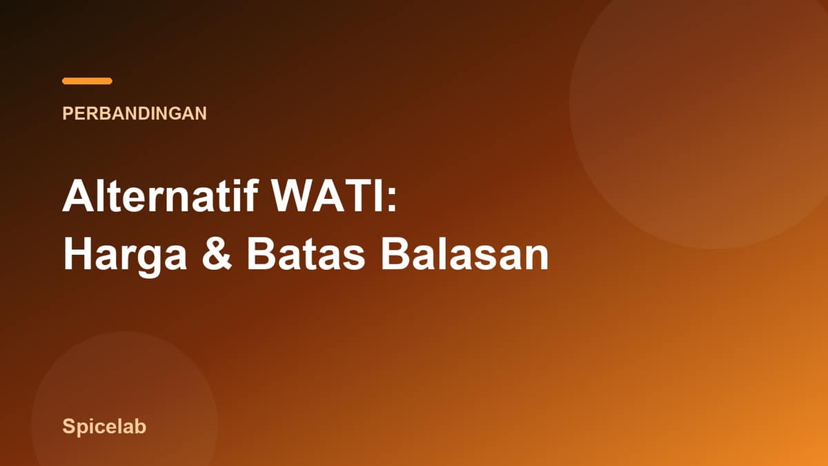 Ilustrasi artikel: Alternatif WATI: Bandingan Harga & Batas Balasan untuk UKM Indonesia