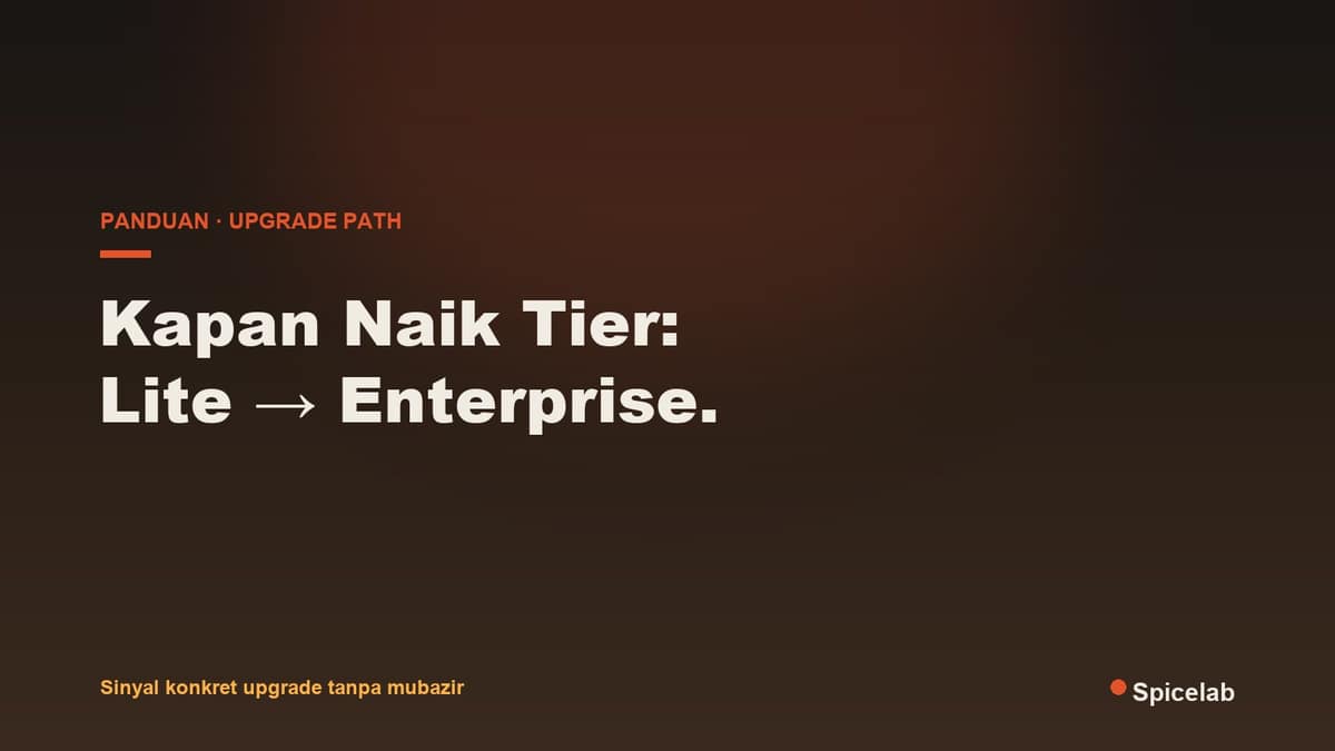 Ilustrasi artikel: Kapan Naik Tier: Dari Lite ke Pro, Suite, Sampai Enterprise